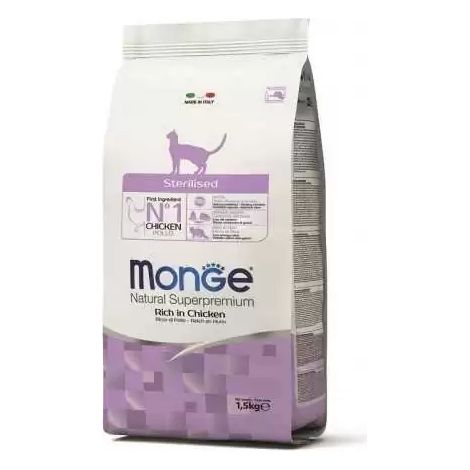 Monge Katzen-Trockenfutter mit Huhn, sterilisiert, 1,5 kg