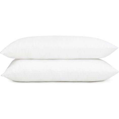 Lot de 2 oreillers en microfibre doux et lavables avec rembourrage supplémentaire (blanc, 45 x 70 cm) (1/3)