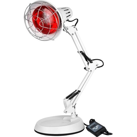 Lampe In-frarouge 150W, 10 Niveaux, Minuterie, Bras Ajustable 150W lumière rouge,10 niveaux de température réglables,minuterie,bras ajustable – pour une utilisation flexible à la maison. (1/5)