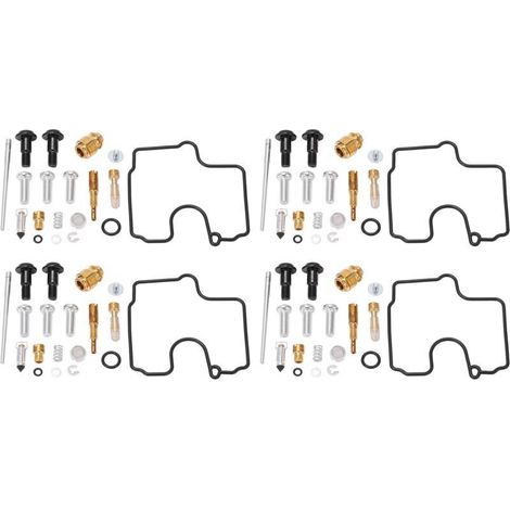 Kit de réparation de carburateur 76 pièces en caoutchouc et métal pour Yamaha YZF R1 1998‑2001
