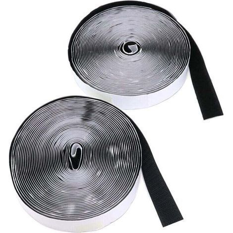 Doppelseitiges, selbstklebendes Klettband, starke Haftung, 20 mm x 8 m, für Bilderrahmen, Teppiche, Moskitonetze, selbstklebendes Klebeband (1/3)