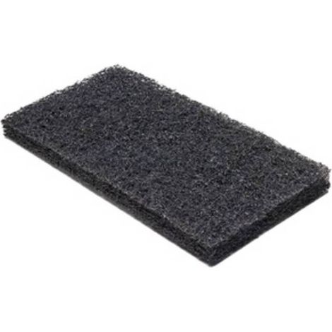 12 x FELTRO ABRASIVO P/PULIZIA 250X120XH20 MM NERO
