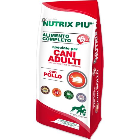 crocchette per cani nutrix piu' "speciale" adulto di tutte le taglie con pollo 15 kg