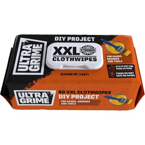 UltraGrime DIY Wet Wipes Multi-Purpose Heavy-Duty Cleaning Cloths (1/3)