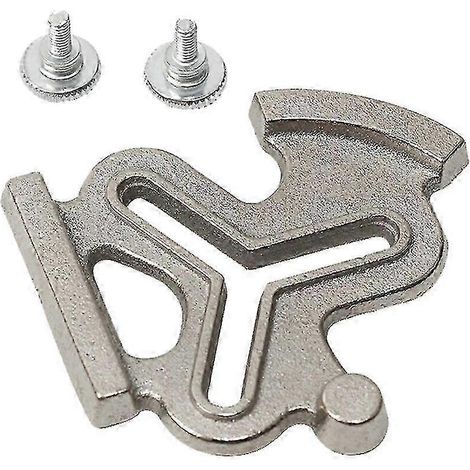 Guide de couture, 1 jeu de vis moletée à trois coins de type G pour machine à coudre industrielle à point noué et aiguille simple, courbe droite (1/4)
