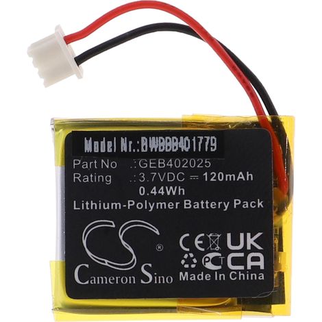 vhbw Akku kompatibel mit Viper 7752X Fernbedienung Remote Control Transmitter (120mAh, 3,7V, Li-Polymer)