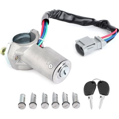 Serrure de commutateur d'allumage avec 2 clés 2992551, remplacement adapté pour Iveco daily 1999 2006 (1/5)
