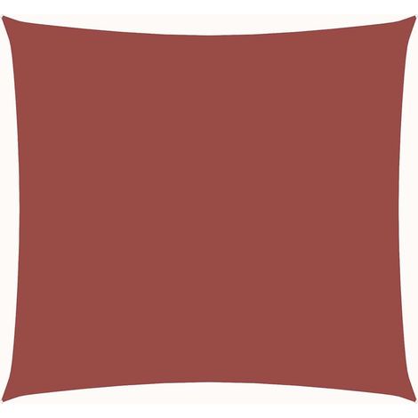 Maison Exclusive - Vela Parasole in Tela Oxford Quadrata 3x3 m Terracotta