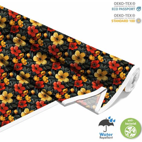 Outdoor-Dekorstoff Oxford - Motiv Blumen I DX5544 (1/5)