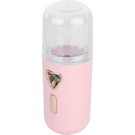 30 ml Mini-Gesichtsbefeuchter, tragbar, Nano-Zerstäubung, USB-Ladefunktion, Gesichtsspray, Rosa (1/5)