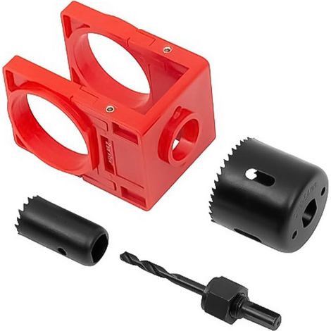 Hole Opener Perceuse de Serrure de Porte en Bois Kit d'installation de Serrure de Porte de Haute précision Outil de perçage Professionnel (1/5)