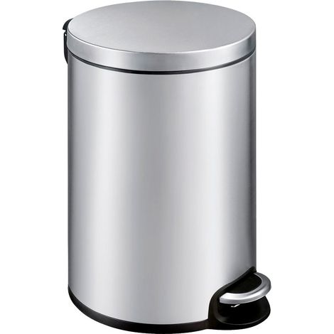 EKO - Poubelle à pédale Serene 20 litres - Stainless steel Plastic  - inox mat