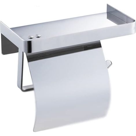 Adhesive Stainless Steel Toilet Paper Holder for Bathroom