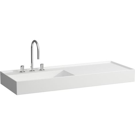 Waschtisch KARTELL 1200x460mm Abl. re o ÜL 1 HL-Ausf. we ma (1/5)