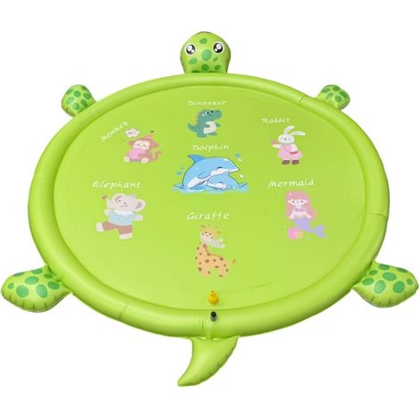 Tapis de jeu aquatique pour , 185cm, grand tapis antidérapant avec imprimé animal mignon – Jeu d'eau d'extérieur pour , pour filles, et animaux domestiques, jardin, pelouse, (1/5)