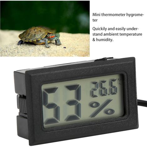 Thermomètre hygromètre numérique encastrable avec sonde, afficheur LED, mesure humidité intérieure (1/5)