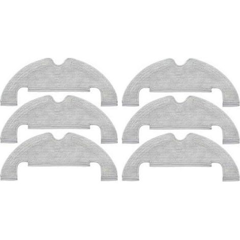 Lot de 6 lingettes lavables pour aspirateur robot D10 Plus RLS3D, patins de sol en fibres ultrafines (1/5)