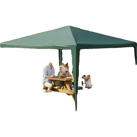 Tente Gazebo, Tissu Imperméable, Montage Facile, vert armée (1/2)