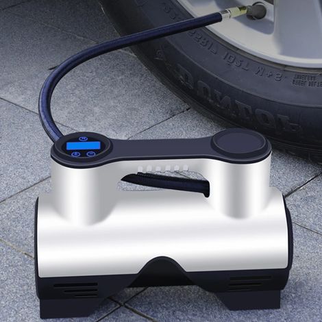 Inflador eléctrico portátil inalámbrico de 12 V, recargable, para neumáticos de coche y moto. (1/5)