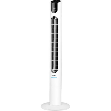 [GEBRAUCHT] B-Ware Trisa Turmventilator Ventilator 28W Oszillierend Fernbedienung Weiß Schwarz (1/2)