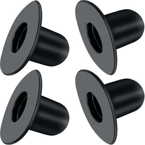Enowelir 4 Pièces Bouchon de Piscine, Noir Bouchons de Fond de Rechange, pour Piscines Hors Sol