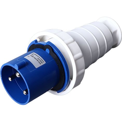 Connecteur industriel étanche IP44 prise mâle femelle 3 broches 63A 220-250V en ABS et laiton (1/5)