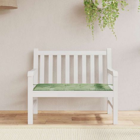 vidaXL Cojín banco de jardín tela Oxford estampado hojas 120x50x3 cm (1/5)