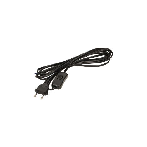 Câble de connexion avec interrupteur b/u Euro 3m noir OR-AE-1394/B