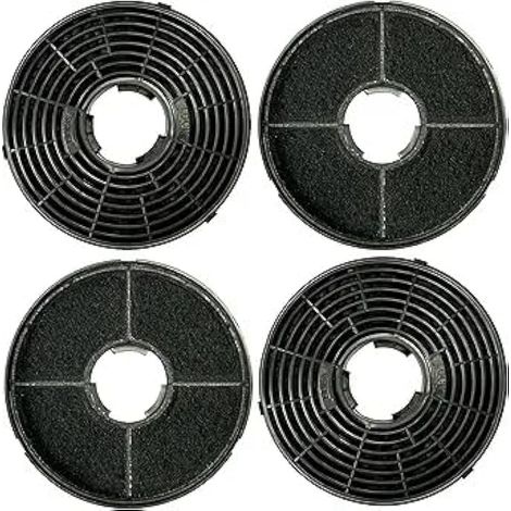 Filtres à charbon actif pour hottes aspirantes Respect MIZ0058, PKM CF130, GS1-60CIXPH, 9090-2H, 6091H, Candy 49040890 35602288, Lemonade HJA2480, HJA2908, LAM 240, Onion 352 C6 2C6602288 (lot de filt (1/5)