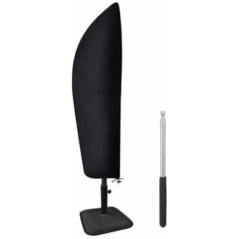 HOXILEELEO - Copertura per ombrellone deportati, impermeabile, per ombrellone da giardino, 265 x 40/70/50 cm, resistente ai raggi UV, al vento e allo scolorimento. (1/5)