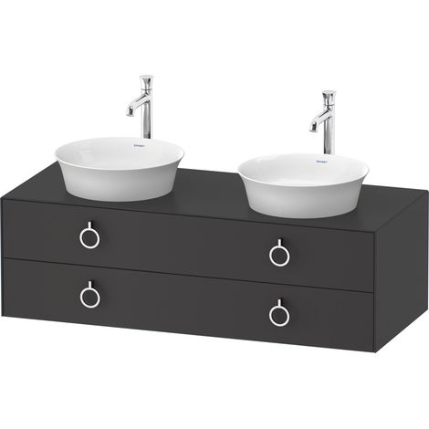 Duravit Tulip blanco, mueble de baño colgado en la pared, anchura