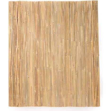 Brise-vue en bambou naturel, 90 x 300 cm (H x l) - Tapis en bambou respectueux de l'environnement - Clôture en bambou comme brise-vue pour balcon ou protection contre le vent (1/5)