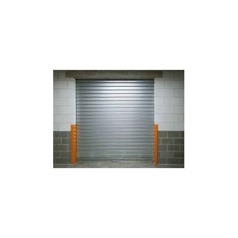 4M – Rideau métallique galvanisé motorisé 4.3m x 3m – Coulisse 60mm – Lames 6/10e – Contact à clé inclus (1/3)