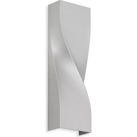 LED Außenwandleuchte Außenlampe 4000K IP44 Metall-Glas 11W Silber Telefunken (1/5)
