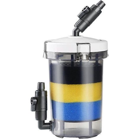 Filtre d'aquarium ultra-silencieux, seau de filtre externe LW-603, équipement de filtration pour aquarium, filtre à gazon avant silencieux, fût externe (1/5)