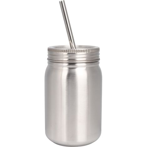 Gourde thermos 700 ml en acier inoxydable, gobelet isotherme avec couvercle et paille, bouteille d'eau pour extérieur (1/5)