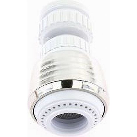 Cleafe - Aeratore Rompigetto Per Rubinetto Lavello Cucina Cromato Bianco Snodato 87164 - (1/2)