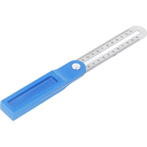 Équerre de biseau en T pour le travail du bois, rapporteur d'angle réglable à 360°, ruban à mesurer coulissant de 30 cm (1/5)