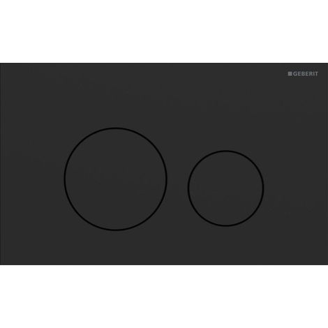 PLACCA DI COMANDO SIGMA 40 2 TASTI ROTONDI- Nero Opaco- GEBER- pezzi 1