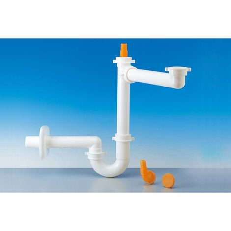 Sifone salvaspazio cucina "Lira" a "S" 1 vasca 1 1/2" x 40 mm