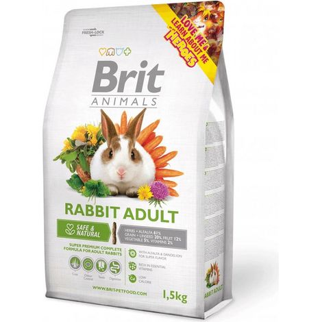 BRIT Animals Rabbit Adult Complete - nourriture pour lapins - 1,5kg