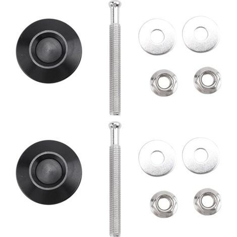 Kit de 2 Attaches Rapides à Poussoir pour Pare-Chocs et Capot de Voiture (1/4)