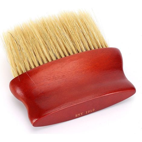 Brosse d'épilation pour le cou et le visage, idéale pour les salons de coiffure. Brosse de nettoyage pour le visage et le cou, idéale pour éliminer les poils et la poussière. Brosse de balayage pour l (1/5)