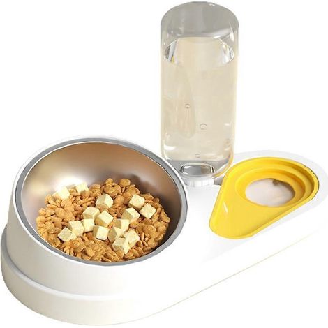 Gamelle surélevée et inclinée pour chien avec distributeur automatique de bouteilles d'eau (1/5)