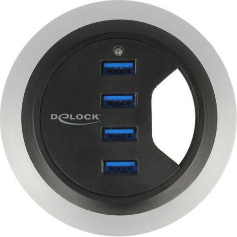 DELOCK Concentrador de mesa de 4 puertos USB 3.0 (1/4)