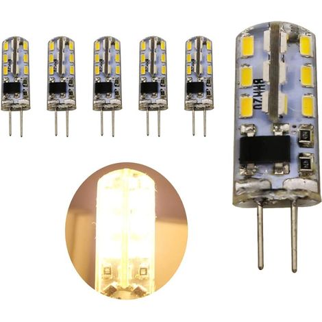 5 Pièce G4 LED Ampoule 1.5W Ampoule Lampe Blanc Chaud 3000K Lumiere LED 24 SMD 3014LEDs Lamps Haute Luminosité 120LM AC 220V (1/5)