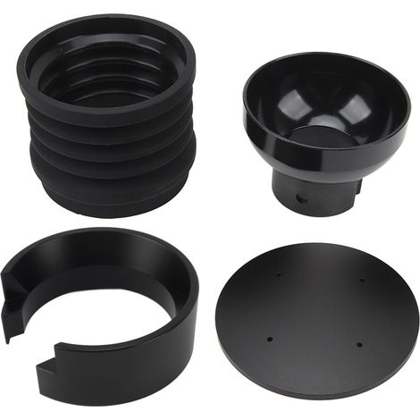 Moulin à café, trémie à dose unique pour MMG, fonction 2 en 1, trémie à grains avec soufflet en silicone, anneau de dosage de 58 mm, couleur noire. (1/5)