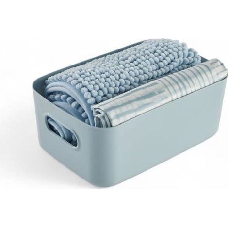 Set doccia - TODAY - UTILITY - Cestino, tappetino, tenda - Blue (1/3)