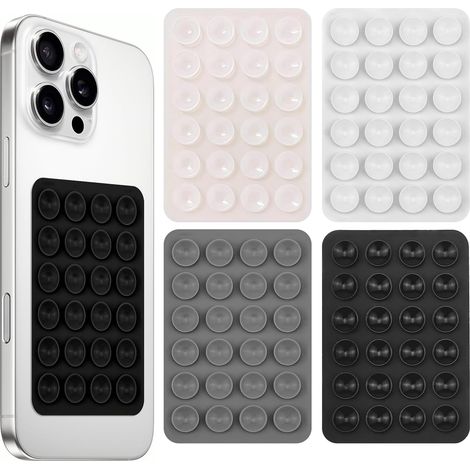 4 PCS Ventouse Telephone Portable, Coque Ventouse, Ventouse pour Téléphone Portable, Antidérapant, Fonctionne avec La Plupart des Téléphones Portables, pour Selfie, Vidéo, Livestreaming (1/5)