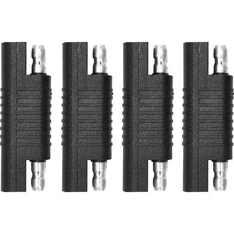 SAE Reverse Connector, SAE Reverse Polarity Adapter Connectors, Quick Disconnect Extension Cable Plugs for Solar Panel, Battery Charger, Automotive. (4pcs)